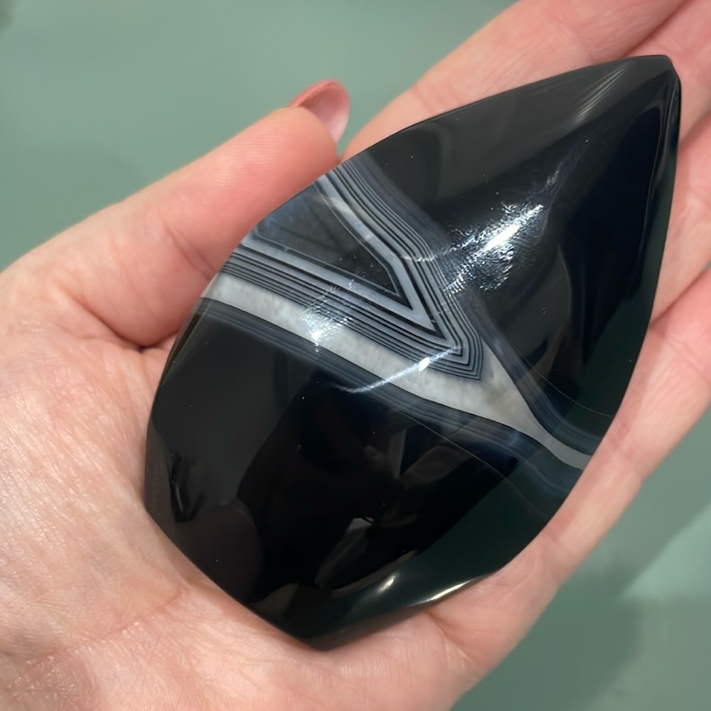 Black Sardonyx Crystal Flame